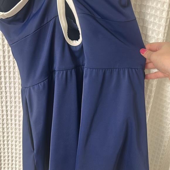 Lands End Women's Tugless High Neck Swim Dress Swimsuit NWT - Picture 11 of 13